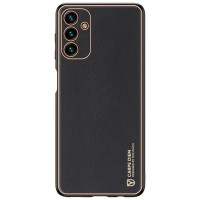 Dux Ducis Yolo elegant cover made of ecological leather for Samsung Galaxy A13 5G black