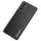 Dux Ducis Yolo elegant cover made of ecological leather for Samsung Galaxy A13 5G black