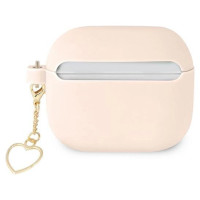 Guess GUA3LSCHSP AirPods 3 cover pink/pink Silicone Charm Heart Collection