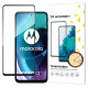 Wozinsky Tempered Glass Full Glue Super Tough Screen Protector Full Coveraged with Frame Case Friendly for Motorola Moto G71 5G black