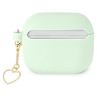 Guess GUA3LSCHSN AirPods 3 cover green/green Silicone Charm Heart Collection