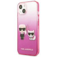 Karl Lagerfeld KLHCP13STGKCP iPhone 13 mini 5,4" hardcase różowy/pink Gradient Ikonik Karl & Choupette