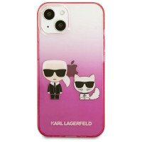 Karl Lagerfeld KLHCP13STGKCP iPhone 13 mini 5,4" hardcase różowy/pink Gradient Ikonik Karl & Choupette