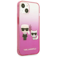 Karl Lagerfeld KLHCP13STGKCP iPhone 13 mini 5,4" hardcase różowy/pink Gradient Ikonik Karl & Choupette