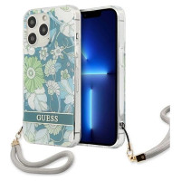 Guess GUHCP13LHFLSN iPhone 13 Pro / 13 6.1" green/green hardcase Flower Strap