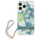 Guess GUHCP13LHFLSN iPhone 13 Pro / 13 6.1" green/green hardcase Flower Strap