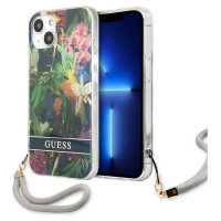 Guess GUHCP13SHFLSB iPhone 13 mini 5.4" blue/blue hardcase Flower Strap
