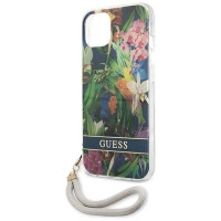 Guess GUHCP13SHFLSB iPhone 13 mini 5.4" blue/blue hardcase Flower Strap
