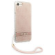 Guess GUOHCI8H4STP iPhone SE 2022 / SE 2020 / 7/ 8 pink/pink hardcase 4G Print Strap