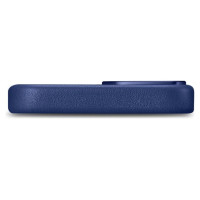 Icarer Case Leather cover for iPhone 14 Plus genuine leather case blue (compatible with MagSafe)