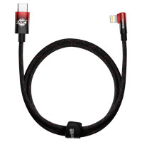 Baseus CAVP000220 angled Lightning - USB-C PD cable 20W 480Mb/s 1m - red