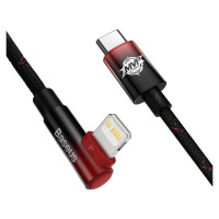 Baseus CAVP000220 angled Lightning - USB-C PD cable 20W 480Mb/s 1m - red