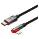 Baseus CAVP000220 angled Lightning - USB-C PD cable 20W 480Mb/s 1m - red