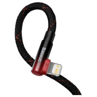 Baseus CAVP000220 angled Lightning - USB-C PD cable 20W 480Mb/s 1m - red