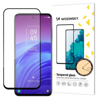 Wozinsky super tough Full Glue Full Glue Full Screen Tempered Glass with Case Friendly TCL 20L Black Frame