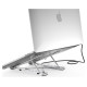 Choetech stand multifunctional station for laptop PD / USB-C HDMI (4K / 30Hz) / 2xUSB-A / 1xUSB-C / 1xSD / 1xTF black (HUB-M43)