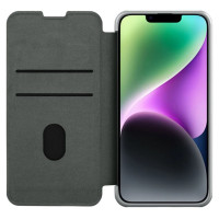 Nillkin Qin Cloth Pro Case Case for iPhone 14 Plus Camera Cover Holster Cover Flip Case Gray
