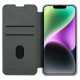 Nillkin Qin Cloth Pro Case Case for iPhone 14 Plus Camera Cover Holster Cover Flip Case Gray