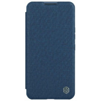 Nillkin Qin Cloth Pro Case Case for iPhone 14 Pro Max Camera Cover Holster Cover Flip Case Blue