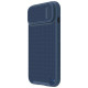 Nillkin Textured S Case for iPhone 14 Plus, armored cover with camera cover, blue