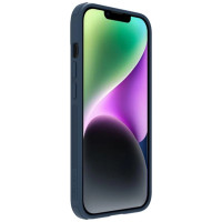 Nillkin Textured S Case for iPhone 14 Plus, armored cover with camera cover, blue