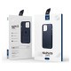 Dux Ducis Naples case for iPhone 14 Pro magnetic leather case MagSafe blue