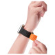 Dux Ducis Strap (Armor Version) Apple Watch SE Strap, 9, 8, 7, 6, 5, 4, 3, 2, 1 (41, 40, 38 mm) Silicone Magnetic Band Bracelet Black/Orange