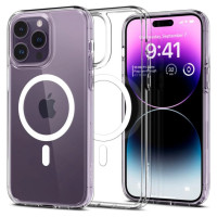 Spigen Ultra Hybrid Mag Case with MagSafe for iPhone 14 Pro - Clear/White