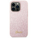 Guess GUHCP14XHGGSHP iPhone 14 Pro Max 6,7" różowy/pink hard case Glitter Script
