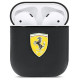 Ferrari FESA2LEBK AirPods cover black/black On Track Leather