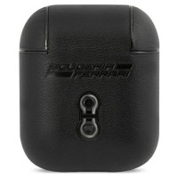 Ferrari FESA2LEBK AirPods cover black/black On Track Leather