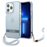 Guess GUHCP13LHTSGSB iPhone 13 Pro / 13 6,1 "blue / blue hardcase Translucent Stap