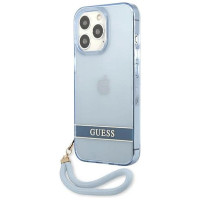 Guess GUHCP13LHTSGSB iPhone 13 Pro / 13 6,1 "blue / blue hardcase Translucent Stap