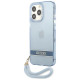 Guess GUHCP13LHTSGSB iPhone 13 Pro / 13 6,1 "blue / blue hardcase Translucent Stap