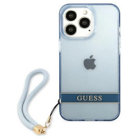 Guess GUHCP13LHTSGSB iPhone 13 Pro / 13 6,1 "blue / blue hardcase Translucent Stap