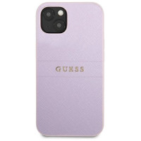 Guess GUHCP13SPSASBPU iPhone 13 mini 5,4 "purple / purple Saffiano Hot Stamp & Metal Logo