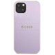 Guess GUHCP13SPSASBPU iPhone 13 mini 5,4 "purple / purple Saffiano Hot Stamp & Metal Logo