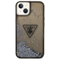 Guess GUHCP14MLFCTPK iPhone 14 Plus 6.7" black/black hardcase Liquid Glitter Palm Collection