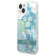 Guess GUHCP14MLFLSN iPhone 14 Plus 6.7 "green / green hardcase Flower Liquid Glitter