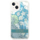 Guess GUHCP14MLFLSN iPhone 14 Plus 6.7 "green / green hardcase Flower Liquid Glitter