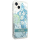 Guess GUHCP14MLFLSN iPhone 14 Plus 6.7 "green / green hardcase Flower Liquid Glitter