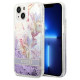 Guess GUHCP14MLFLSU iPhone 14 Plus 6.7 "violet / purple hardcase Flower Liquid Glitter