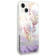 Guess GUHCP14MLFLSU iPhone 14 Plus 6.7 "violet / purple hardcase Flower Liquid Glitter