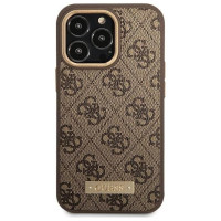 Guess GUHMP14LU4GPRW iPhone 14 Pro 6.1 "brown / brown hard case 4G Logo Plate MagSafe