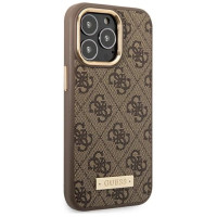 Guess GUHMP14LU4GPRW iPhone 14 Pro 6.1 "brown / brown hard case 4G Logo Plate MagSafe