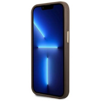 Guess GUHMP14LU4GPRW iPhone 14 Pro 6.1 "brown / brown hard case 4G Logo Plate MagSafe