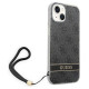 Guess GUOHCP14MH4STK iPhone 14 Plus 6.7 "black / black hardcase 4G Print Strap