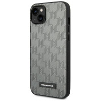 Karl Lagerfeld KLHCP14MSAKLHPG iPhone 14 Plus 6.7 "hardcase gray / gray Saffiano Mono Metal Logo