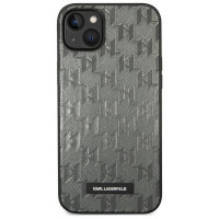 Karl Lagerfeld KLHCP14MSAKLHPG iPhone 14 Plus 6.7 "hardcase gray / gray Saffiano Mono Metal Logo