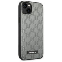 Karl Lagerfeld KLHCP14MSAKLHPG iPhone 14 Plus 6.7 "hardcase gray / gray Saffiano Mono Metal Logo